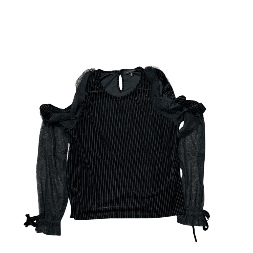 Elegant Black Cold Shoulder Top by Dance and Marvel Size Medium NWOT